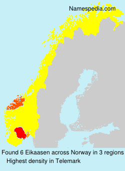 Surname Eikaasen in Norway Surname Eikaasen in Norway