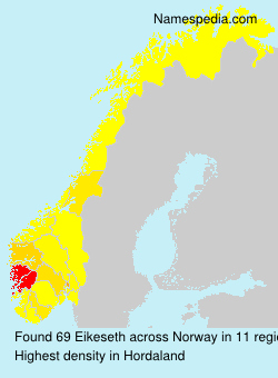 Surname Eikeseth in Norway Surname Eikeseth in Norway