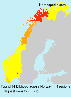 Surname Eikhovd in Norway Surname Eikhovd in Norway