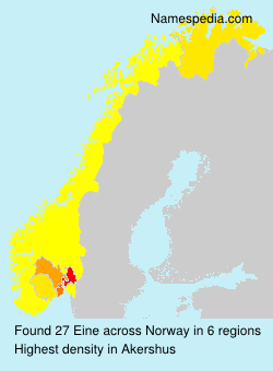 Surname Eine in Norway Surname Eine in Norway