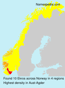 Surname Ekros in Norway Surname Ekros in Norway