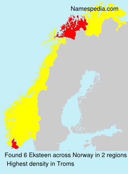Surname Eksteen in Norway Surname Eksteen in Norway
