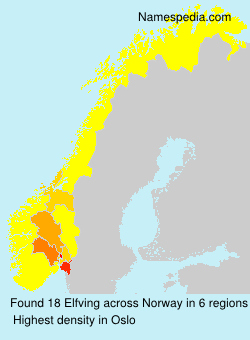 Surname Elfving in Norway Surname Elfving in Norway