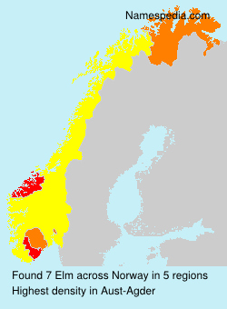 Surname Elm in Norway Surname Elm in Norway