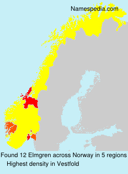 Surname Elmgren in Norway Surname Elmgren in Norway
