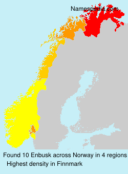 Surname Enbusk in Norway Surname Enbusk in Norway