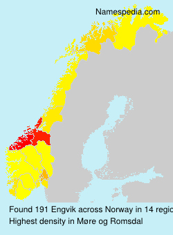 Surname Engvik in Norway Surname Engvik in Norway