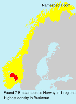 Surname Eraslan in Norway
