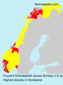 Surname Erlendsdottir in Norway Surname Erlendsdottir in Norway