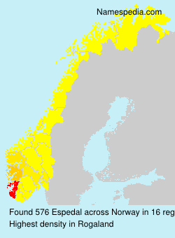 Surname Espedal in Norway Surname Espedal in Norway