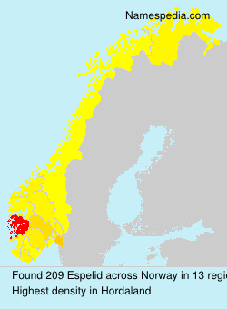 Surname Espelid in Norway Surname Espelid in Norway