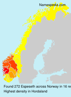 Surname Espeseth in Norway Surname Espeseth in Norway