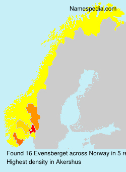 Surname Evensberget in Norway Surname Evensberget in Norway