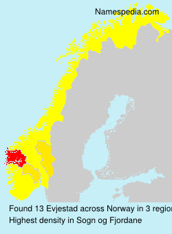 Surname Evjestad in Norway Surname Evjestad in Norway