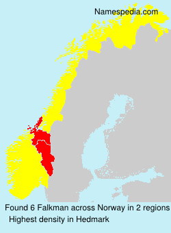 Surname Falkman in Norway Surname Falkman in Norway