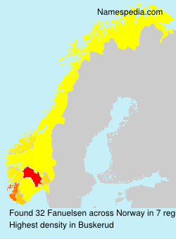 Surname Fanuelsen in Norway Surname Fanuelsen in Norway