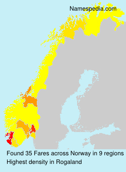 Surname Fares in Norway Surname Fares in Norway