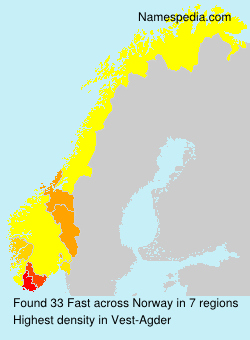 Surname Fast in Norway Surname Fast in Norway