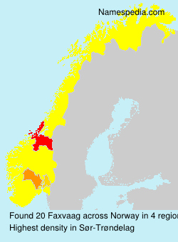 Surname Faxvaag in Norway Surname Faxvaag in Norway