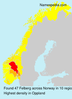 Surname Felberg in Norway Surname Felberg in Norway