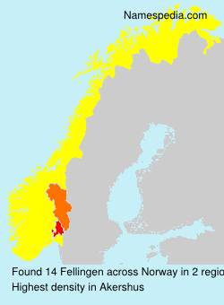 Surname Fellingen in Norway Surname Fellingen in Norway