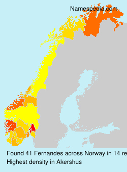 Surname Fernandes in Norway Surname Fernandes in Norway