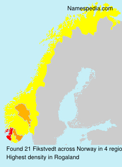 Surname Fikstvedt in Norway Surname Fikstvedt in Norway