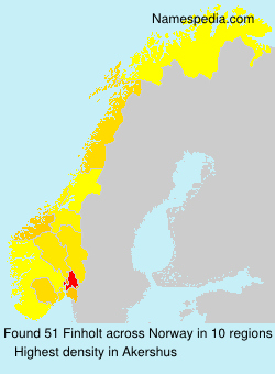Surname Finholt in Norway Surname Finholt in Norway