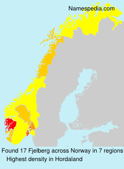 Surname Fjelberg in Norway Surname Fjelberg in Norway