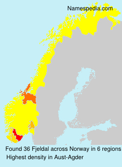 Surname Fjeldal in Norway Surname Fjeldal in Norway