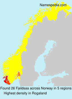 Surname Fjeldsaa in Norway Surname Fjeldsaa in Norway