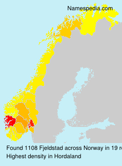 Surname Fjeldstad in Norway Surname Fjeldstad in Norway