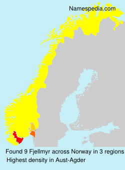Surname Fjellmyr in Norway Surname Fjellmyr in Norway