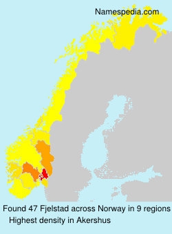 Surname Fjelstad in Norway Surname Fjelstad in Norway