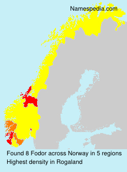 Surname Fodor in Norway