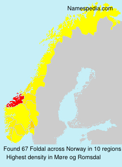 Surname Foldal in Norway Surname Foldal in Norway