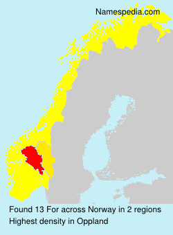 Surname For in Norway Surname For in Norway
