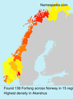 Surname Forfang in Norway Surname Forfang in Norway