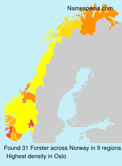Surname Forster in Norway Surname Forster in Norway
