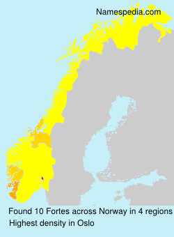 Surname Fortes in Norway Surname Fortes in Norway