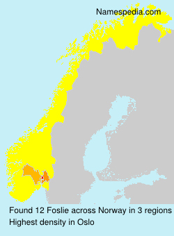 Surname Foslie in Norway Surname Foslie in Norway
