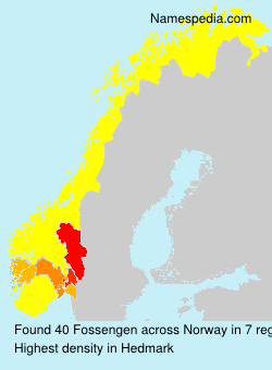 Surname Fossengen in Norway Surname Fossengen in Norway