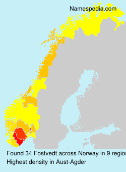 Surname Fostvedt in Norway Surname Fostvedt in Norway