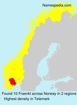Surname Fraenkl in Norway Surname Fraenkl in Norway