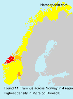 Surname Framhus in Norway Surname Framhus in Norway