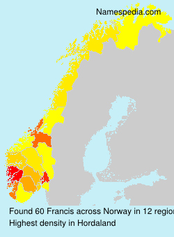 Surname Francis in Norway Surname Francis in Norway