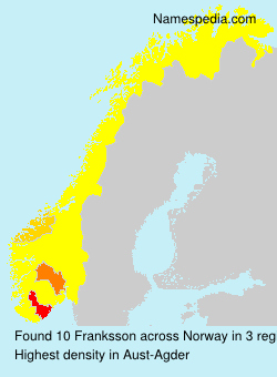 Surname Franksson in Norway Surname Franksson in Norway