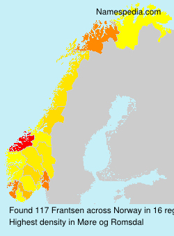 Surname Frantsen in Norway Surname Frantsen in Norway