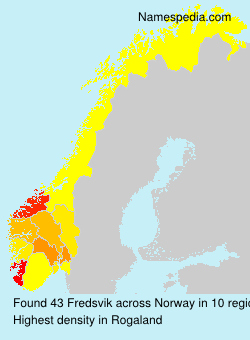 Surname Fredsvik in Norway Surname Fredsvik in Norway