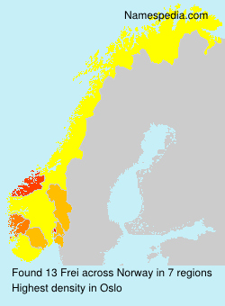 Surname Frei in Norway Surname Frei in Norway